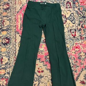 Betabrand Green Straight Leg Pants